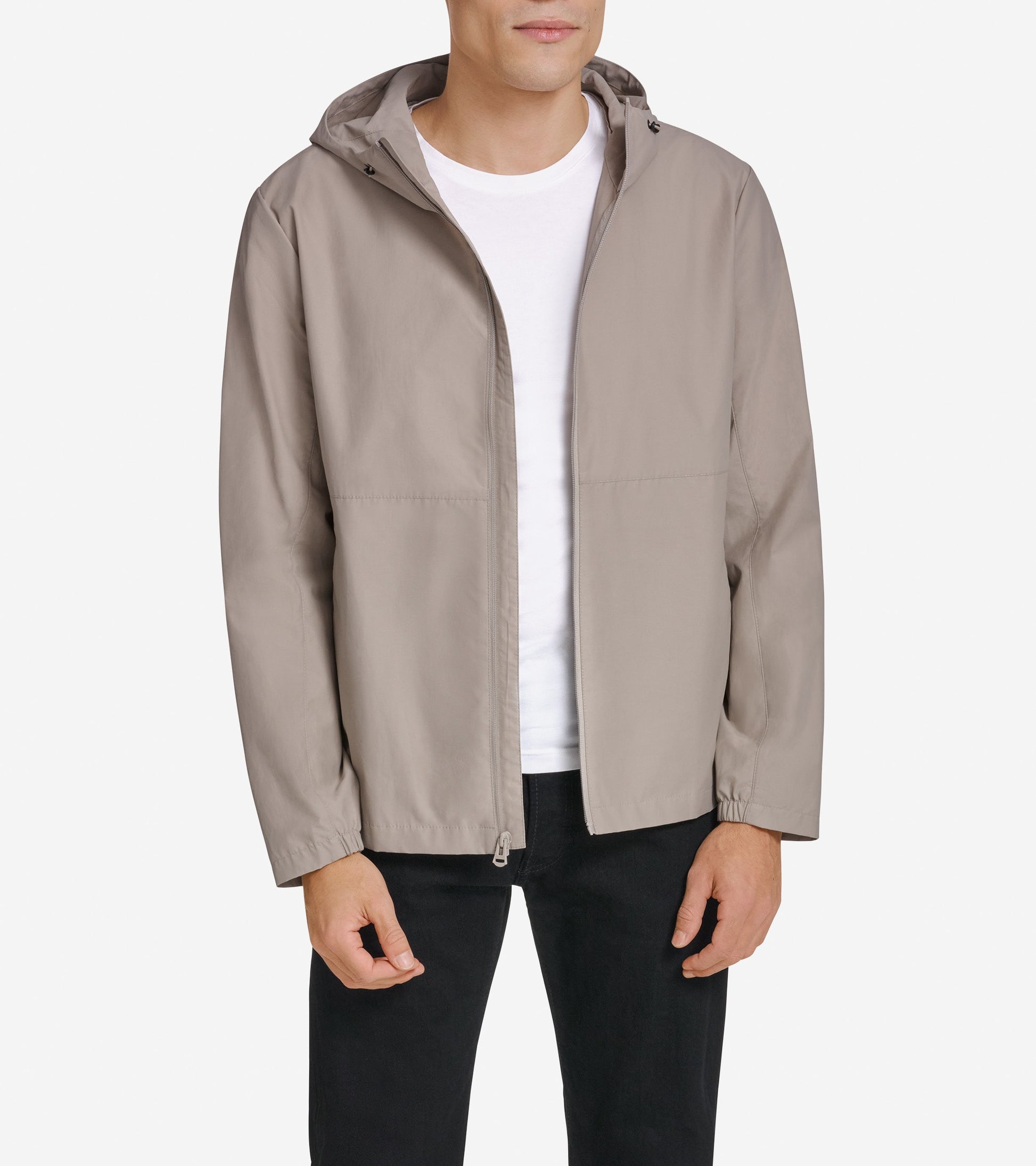 Men's Packable Running Rain Jacket-Khaki