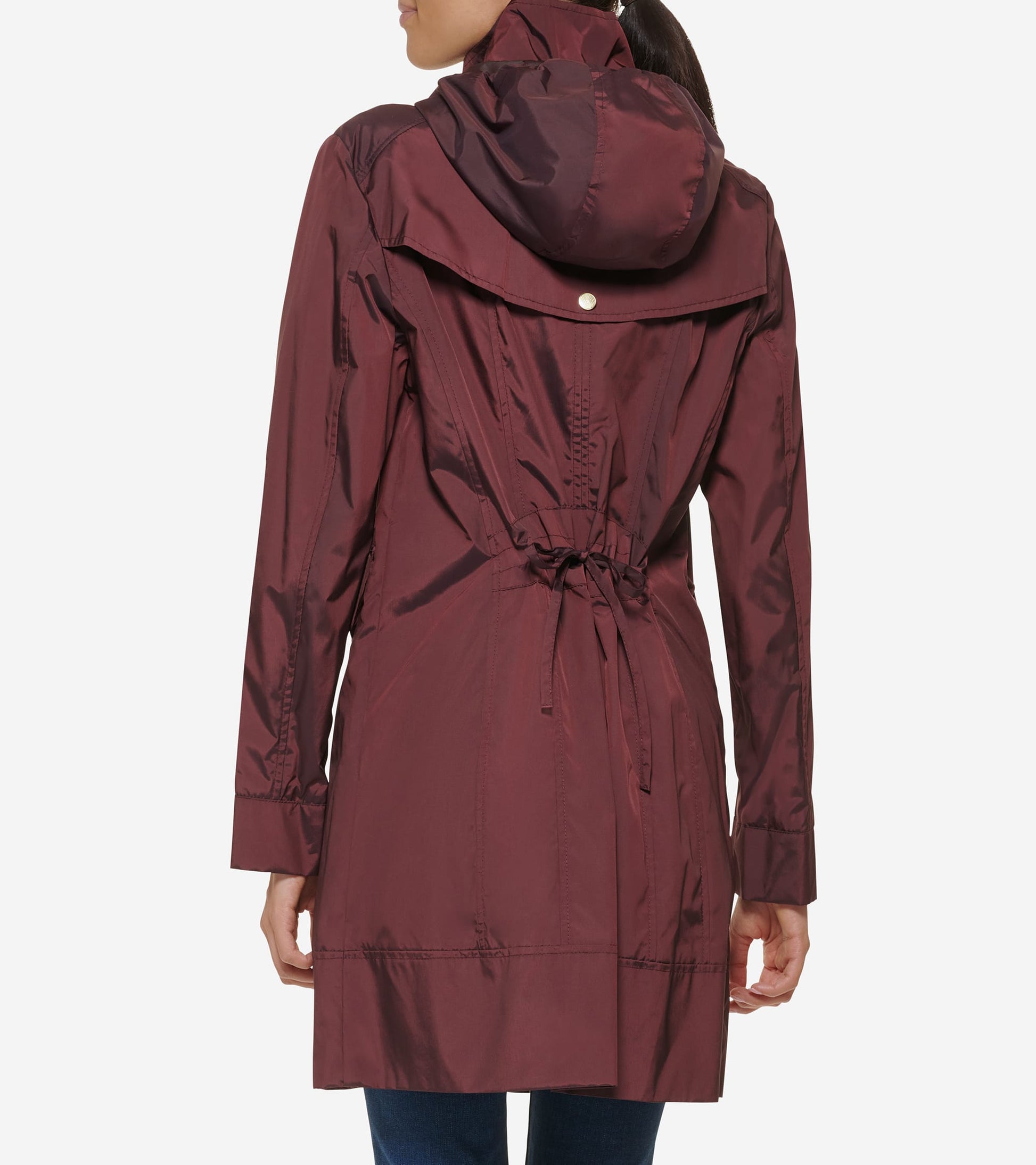 Women's Signature Packable Hooded Rain Jacket-Eggplant