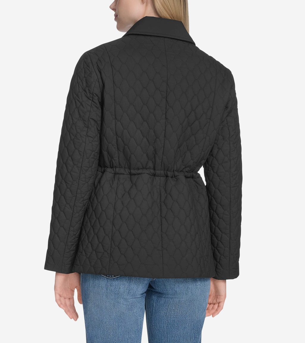 Women's Quilted Jacket-Black