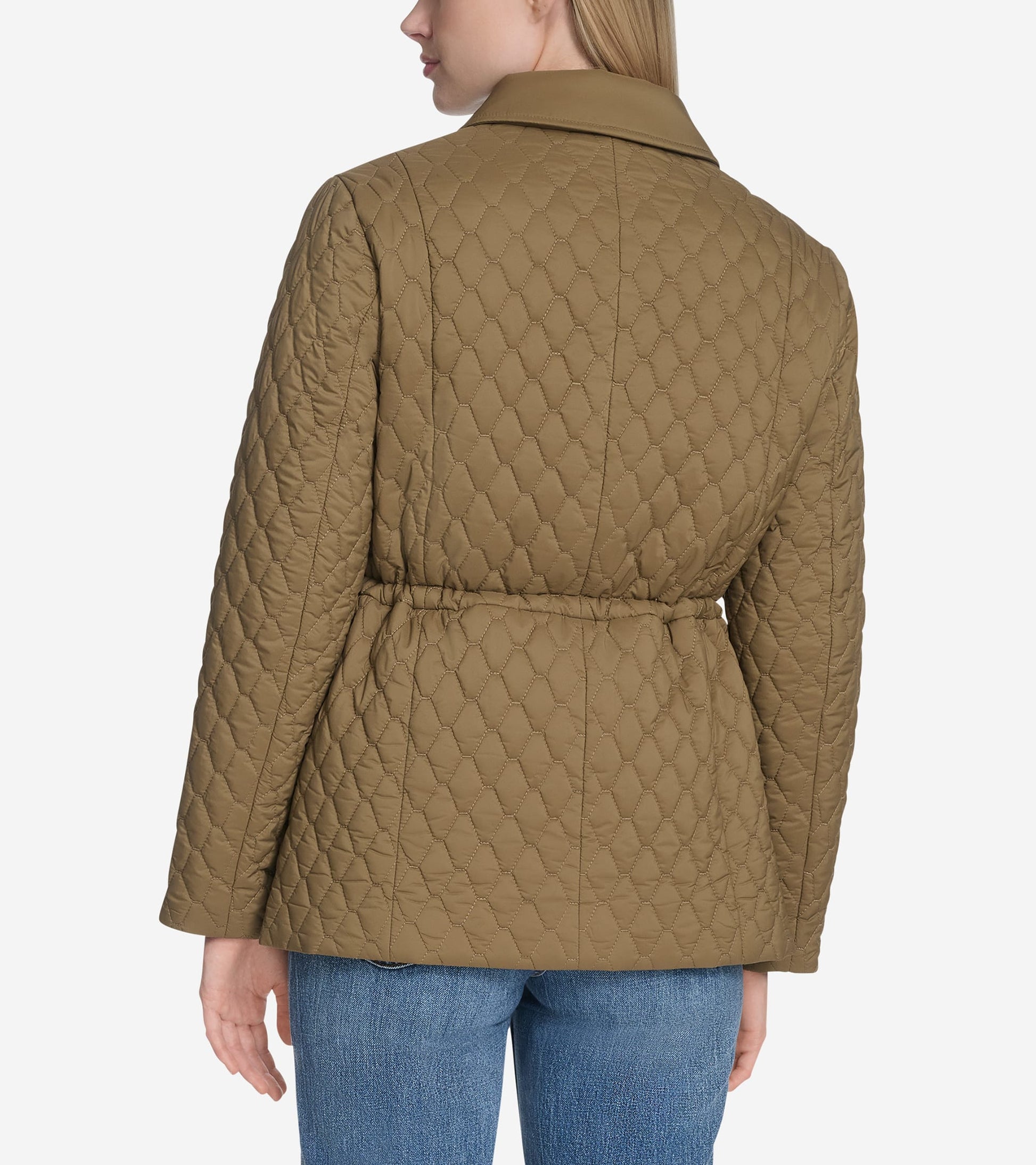 Women's Quilted Jacket-Olive