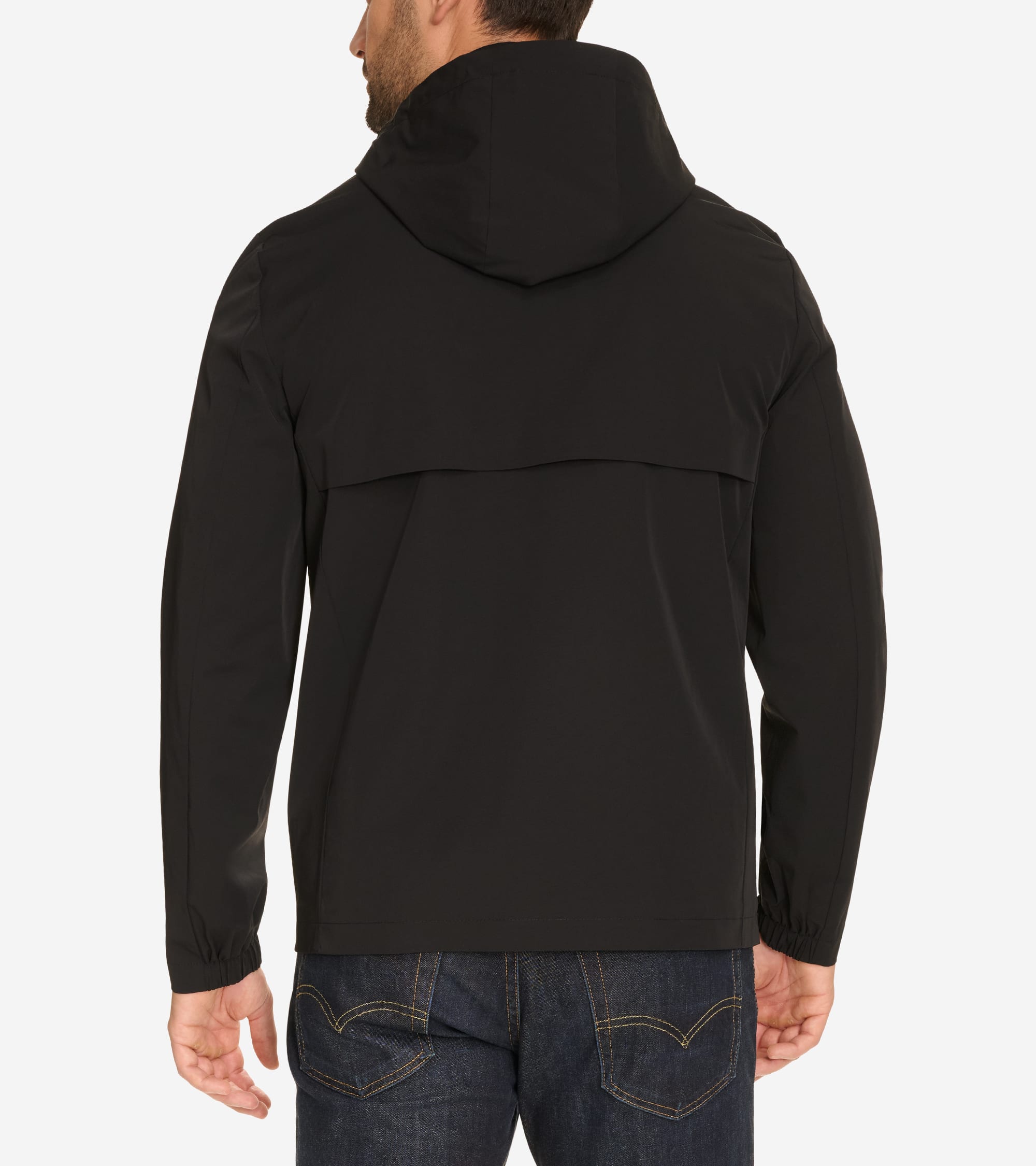 Men's Hooded Rain Parka in Black | Cole Haan