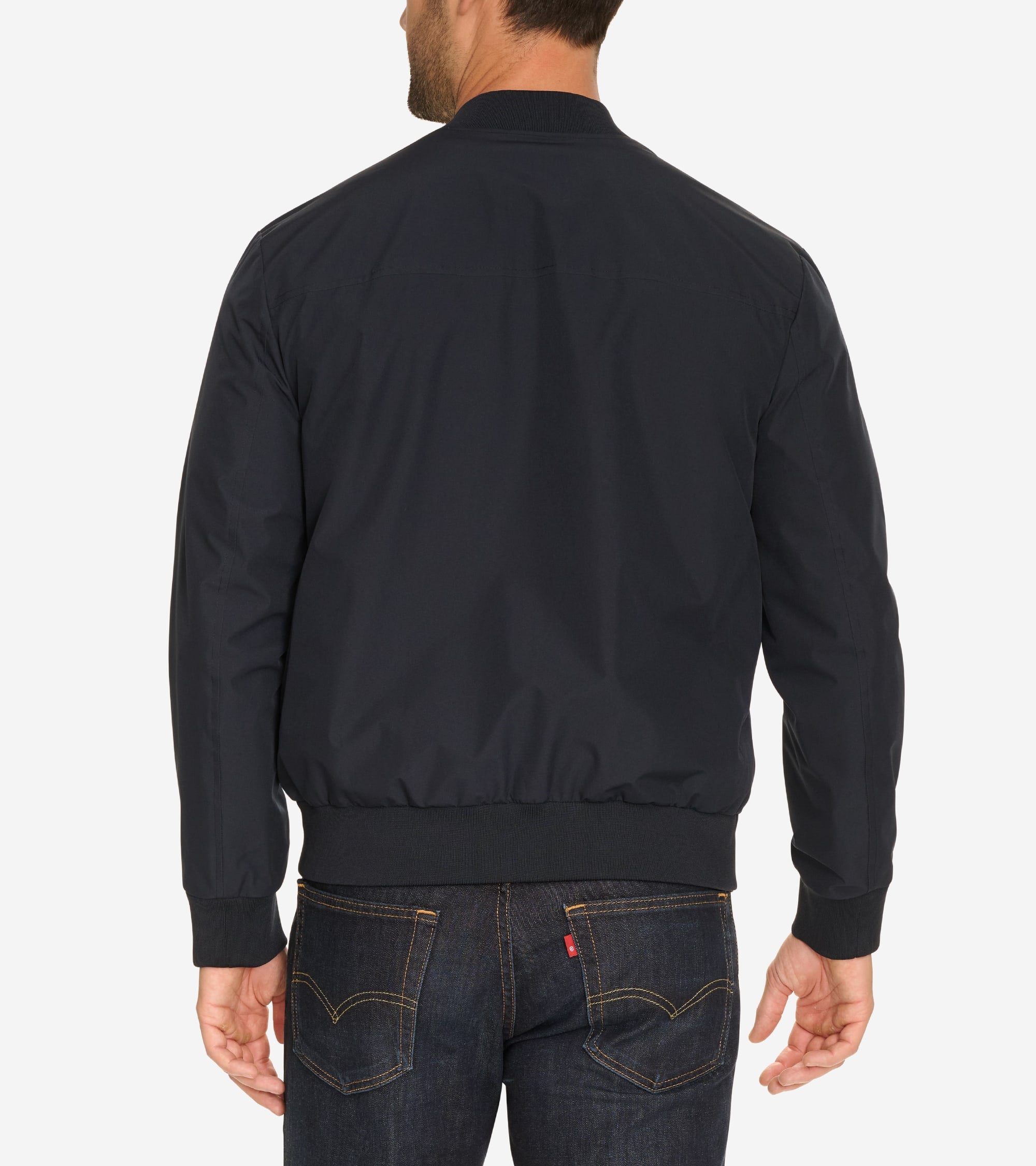 Men's Nylon Bomber Jacket in Black | Cole Haan