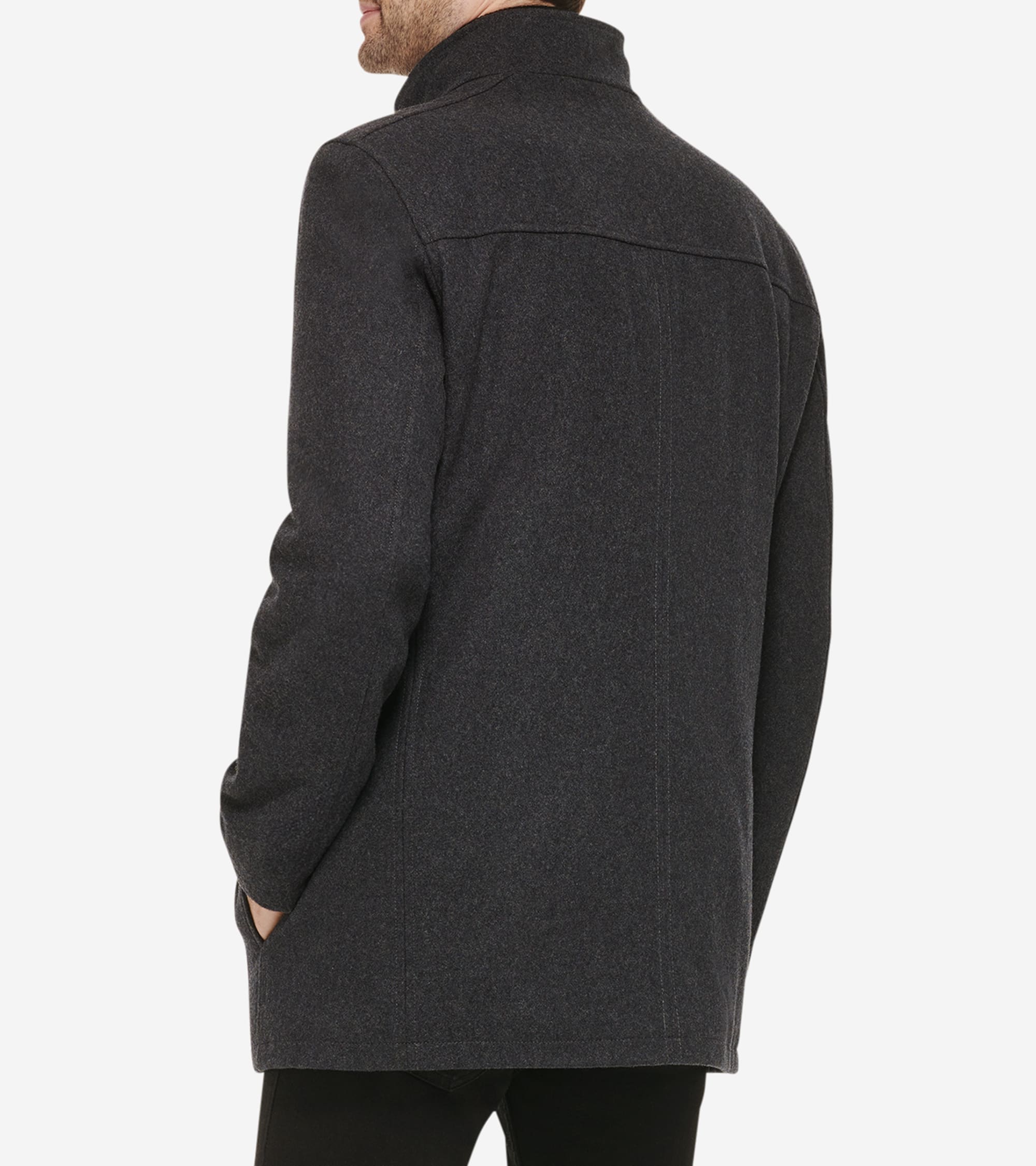 Men's Car Coat in Grey | Cole Haan