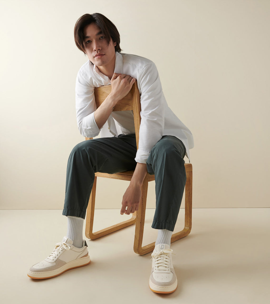 Men's GrandPrø Crossover Sneakers-Ivory-Gum-Black