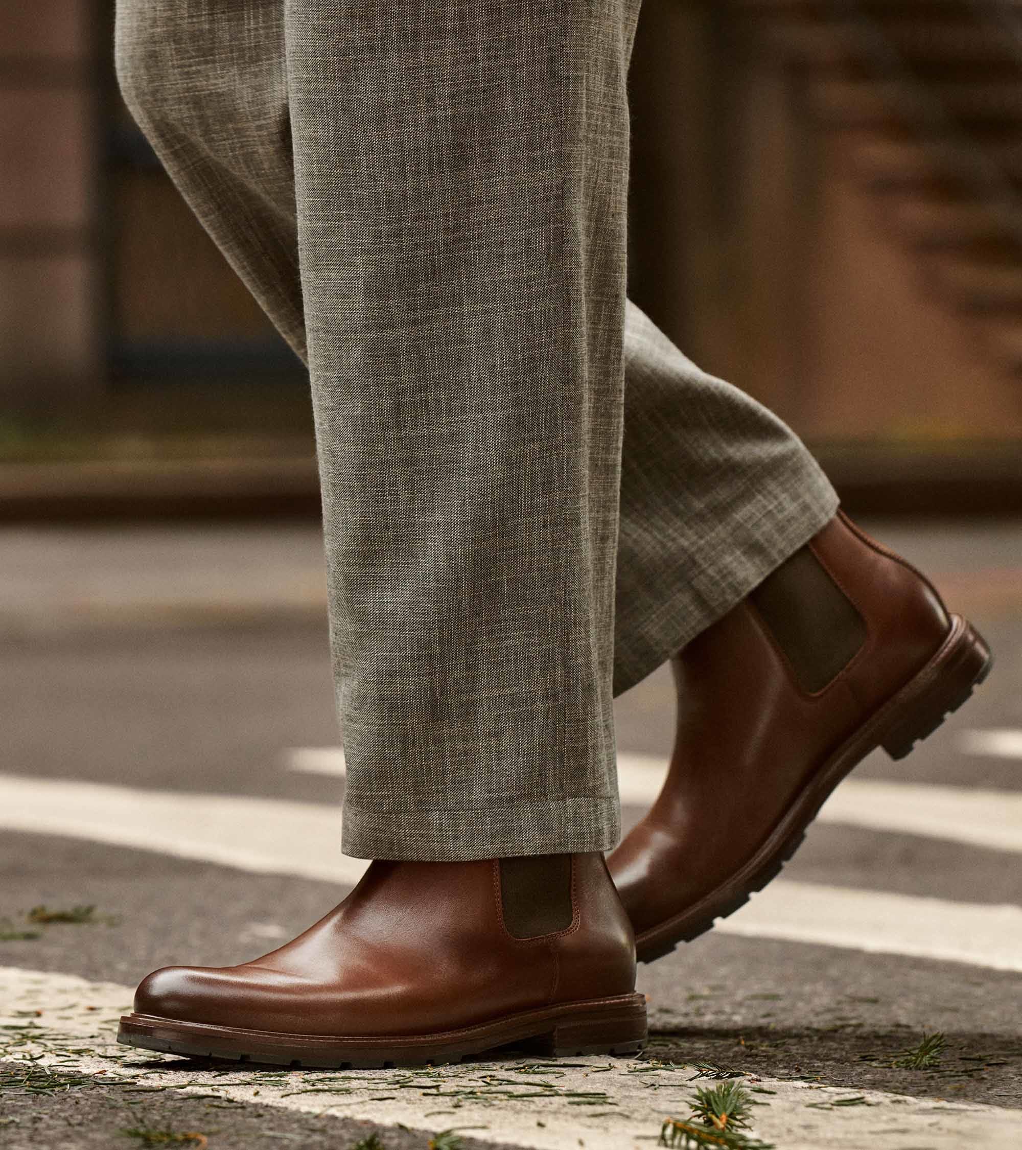 Men's Roundhill Grand Waterproof Chelsea Boots in Brown | Cole Haan