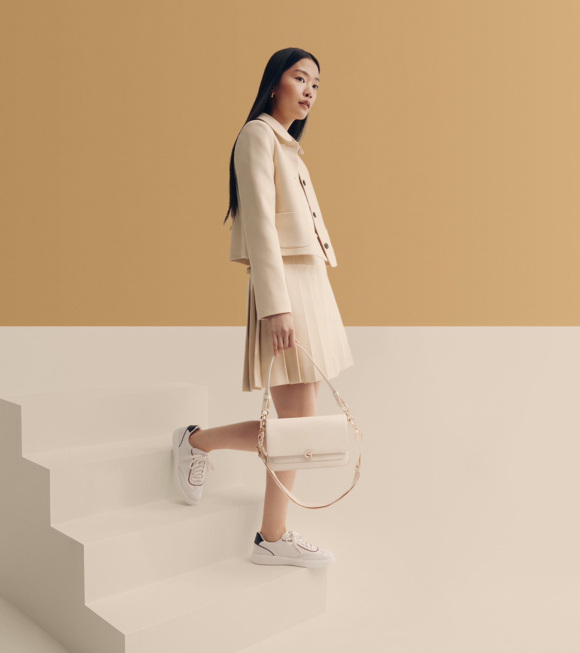 Women's Grand Crosscourt Arlowe Sneakers in White | Cole Haan
