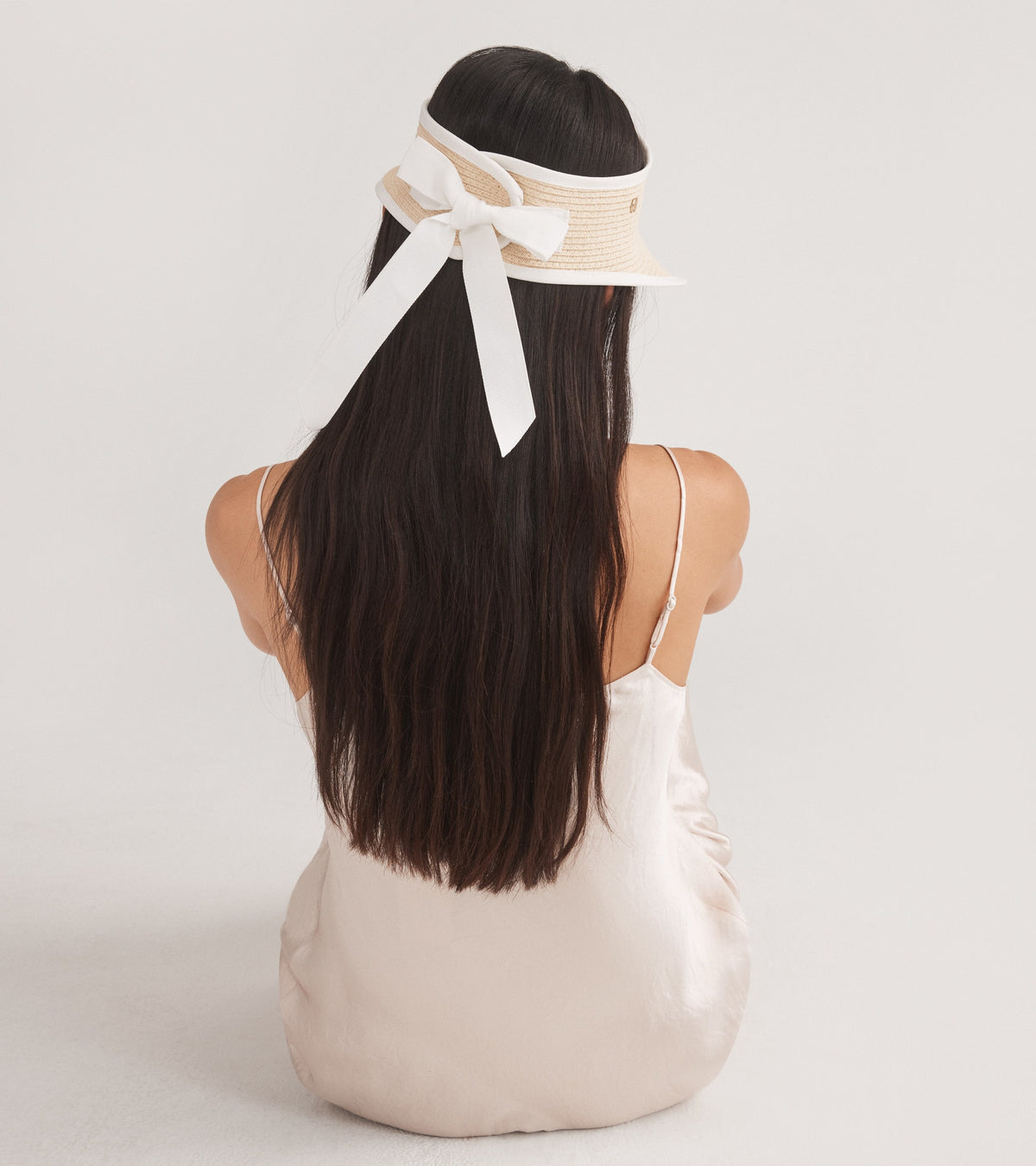 Packable Straw Visor in Beige | Cole Haan display picture 2