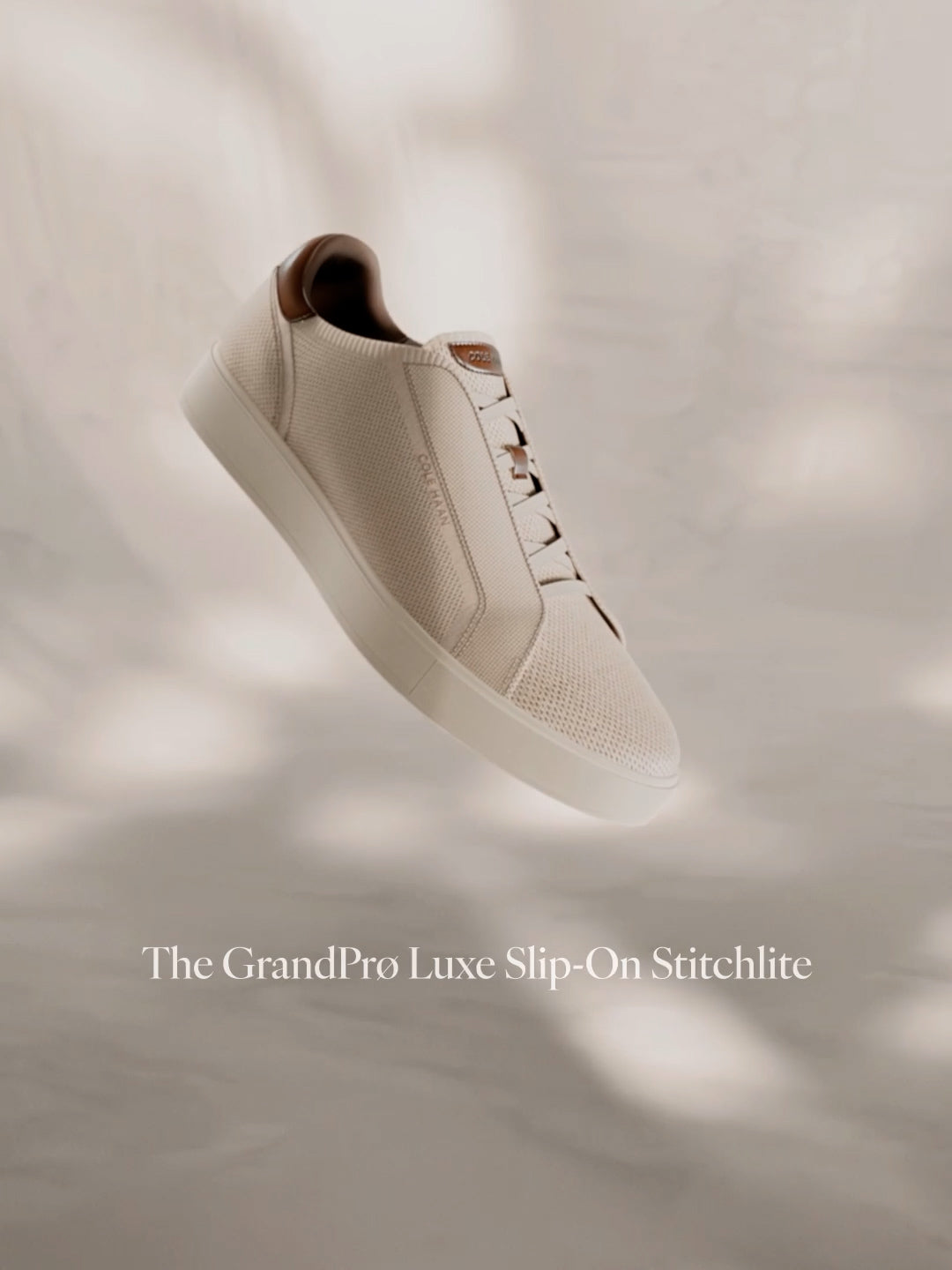 Men's GrandPrø Luxe Slip-On Stitchlite™ Sneakers in Beige | Cole Haan