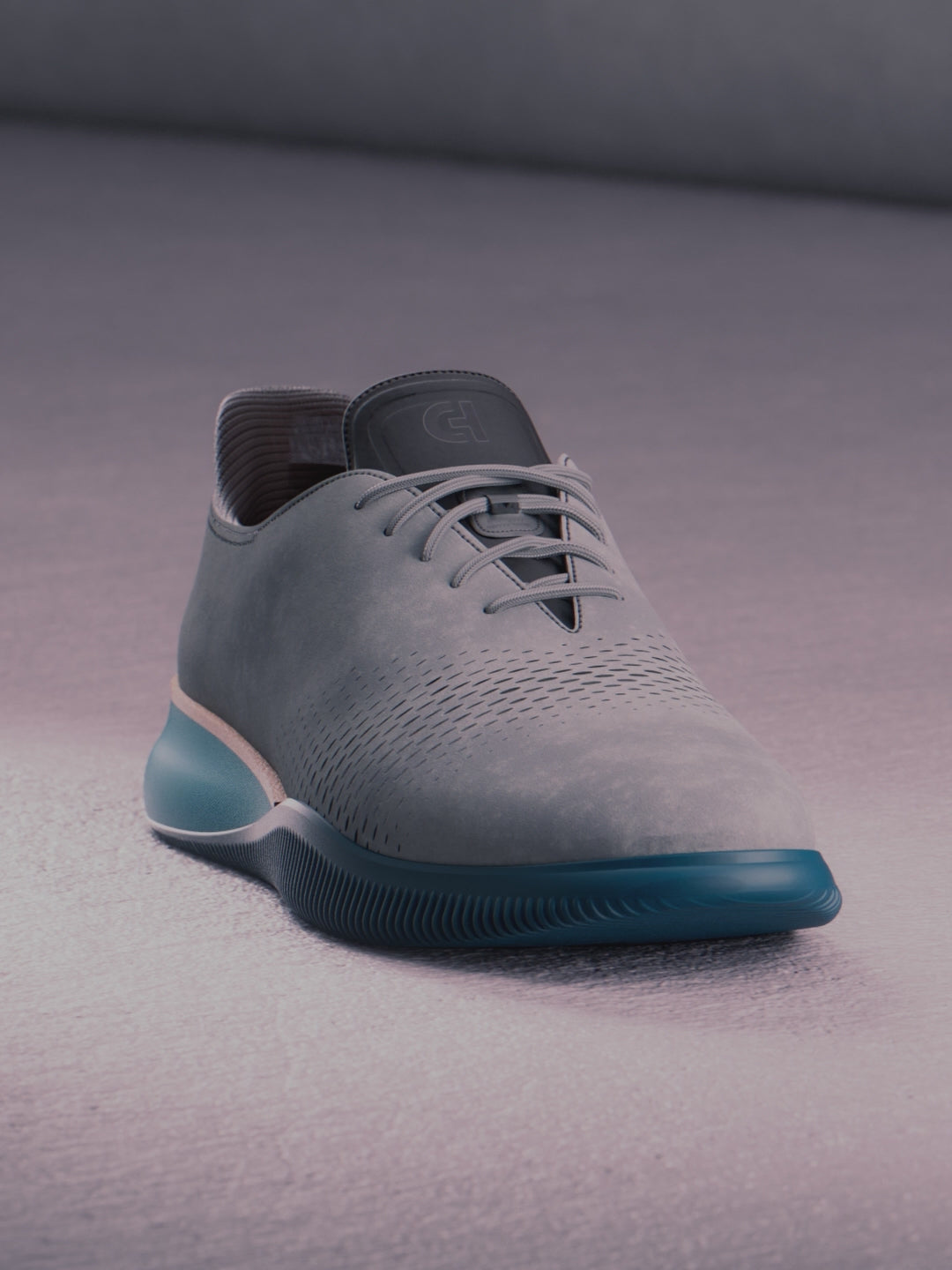 Men's 6.ZERØGRAND Laser Quick-On Oxfords in Grey | Cole Haan