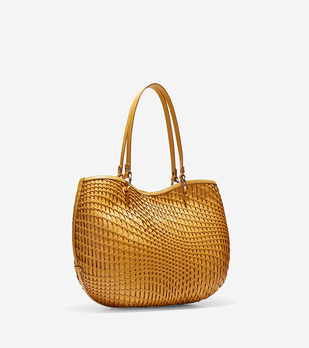 Genevieve Open Weave Small Tote