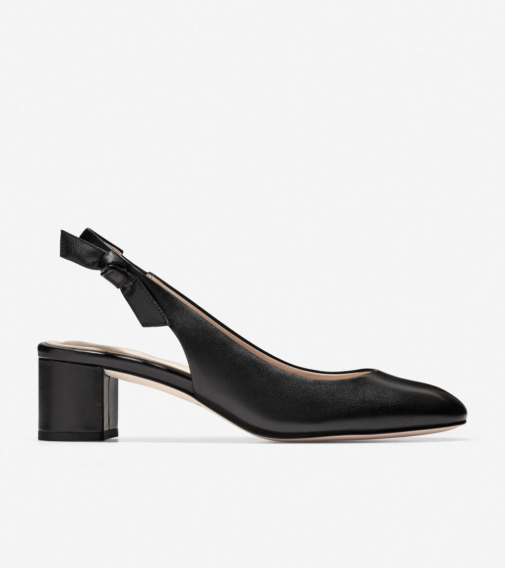 Women's Lainey Pump in Black Leather | Cole Haan
