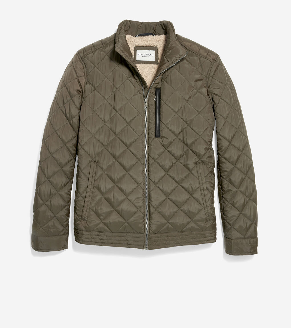 MENS Modern Quilted Bomber Jacket
