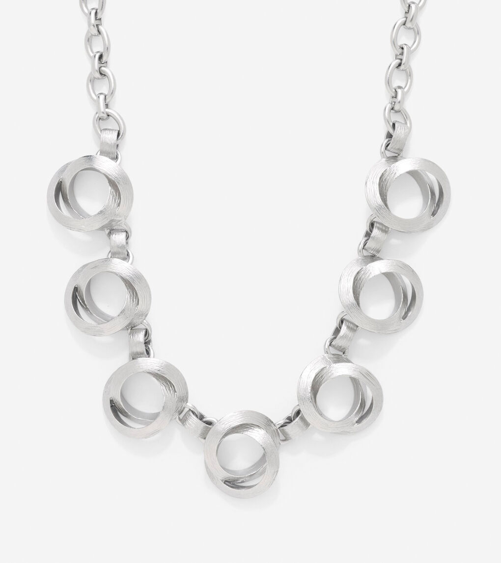 Double Circle Frontal Necklace