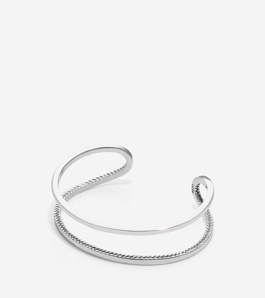 Geometric Open Cuff Bracelet
