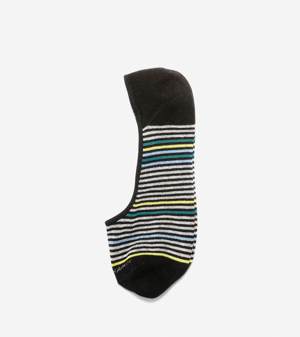 Striped No-Show Sock Liner Gift Box - 4 Pack