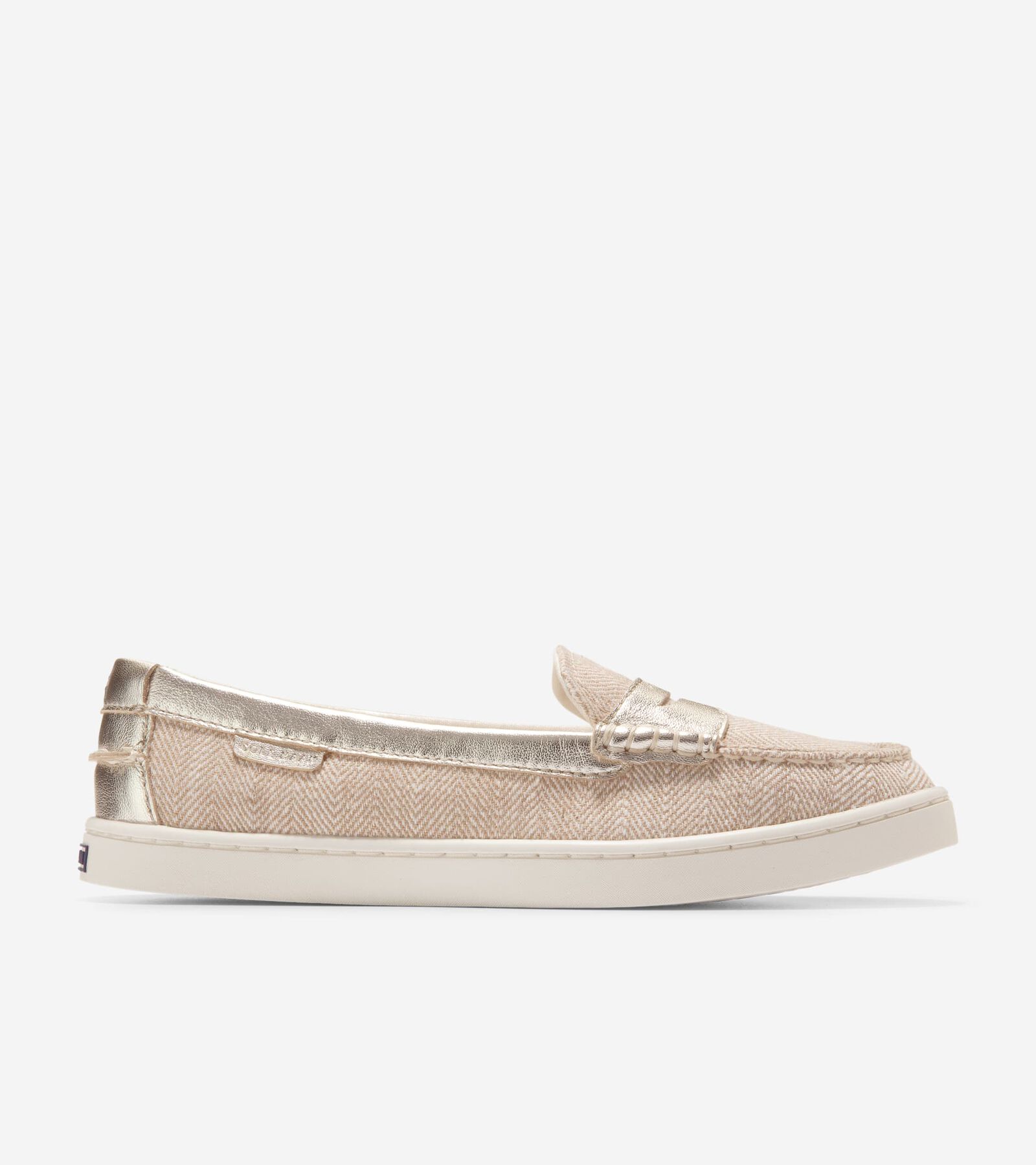 Shop Cole Haan Nantucket Penny In Natural-gold