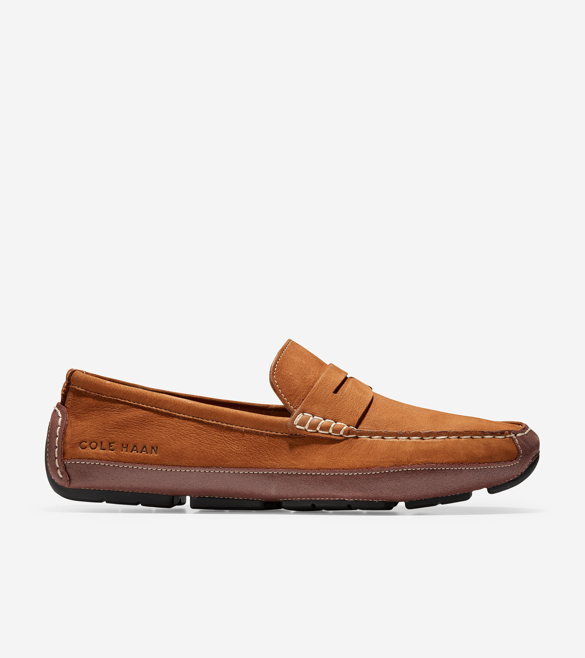 mens tan driving loafers