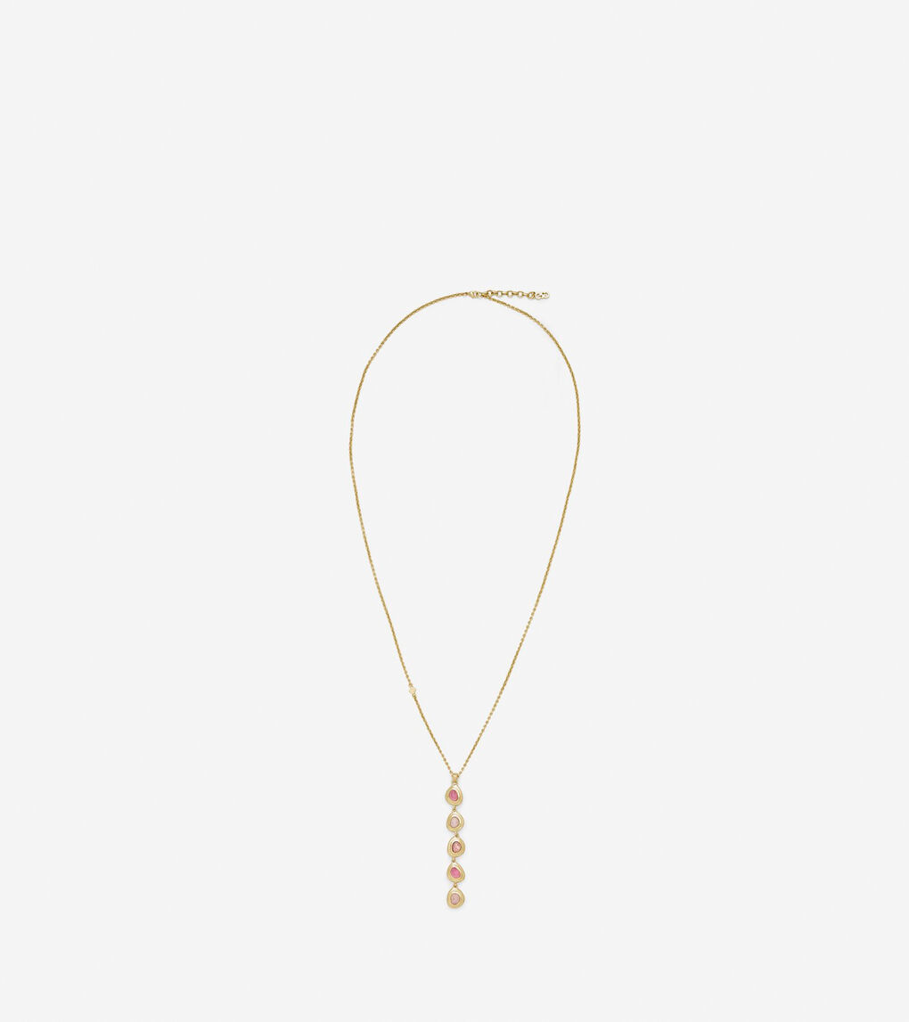 Linear Semi-Precious Necklace
