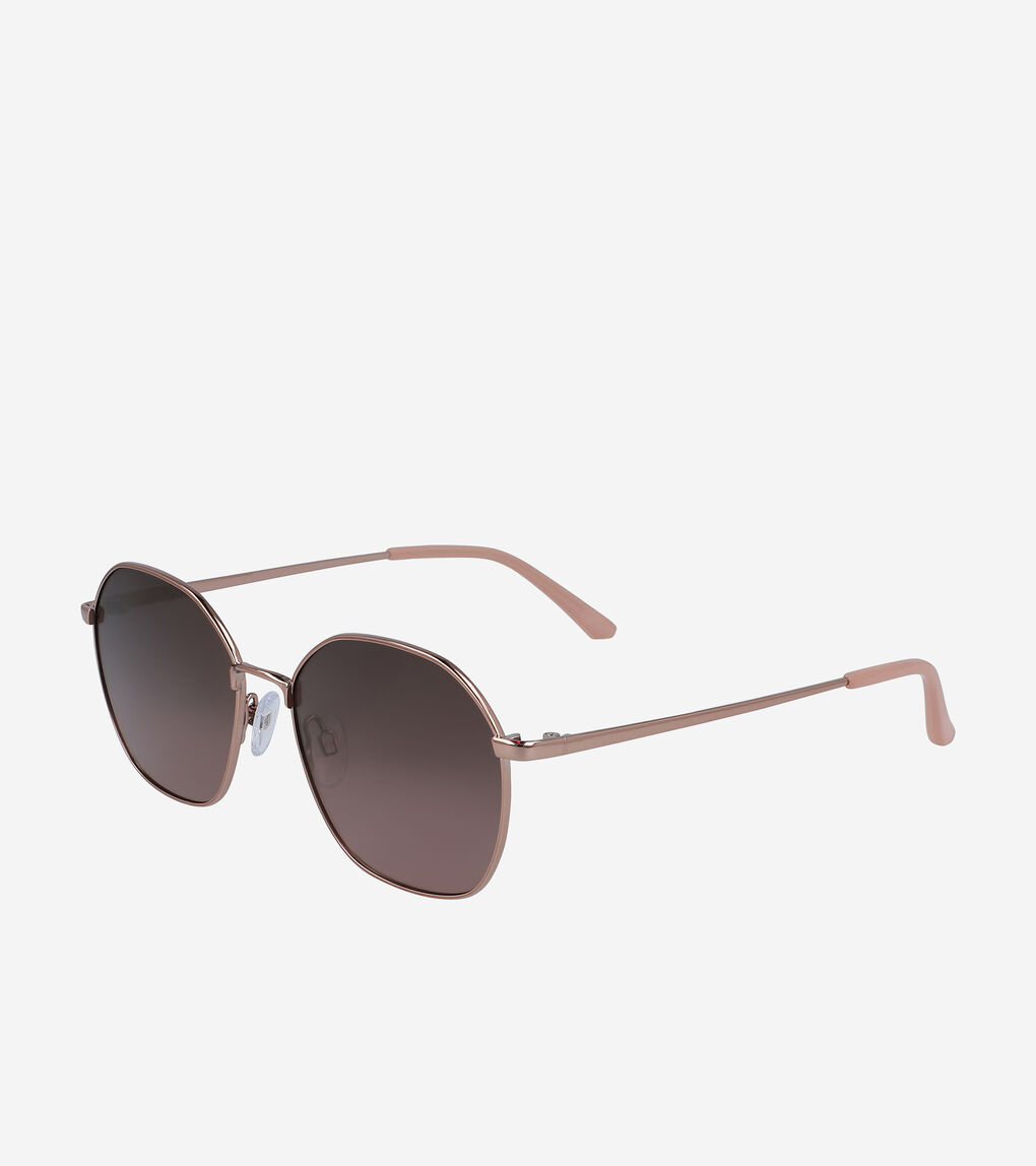 Angular Round Sunglasses