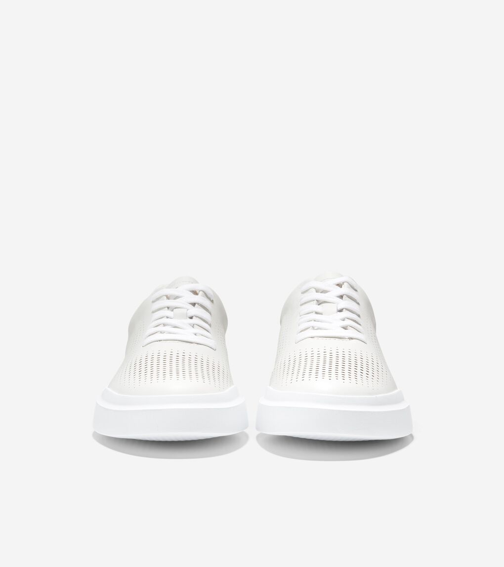 Men's GrandPrø Rally Laser Cut Sneakers in White | Cole Haan