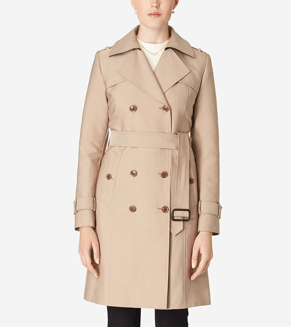 Women's Tali Lined Trench Coat in Maple Sugar | Cole Haan US
