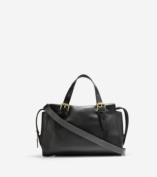 Buy the Cole Haan Leather Belted Satchel