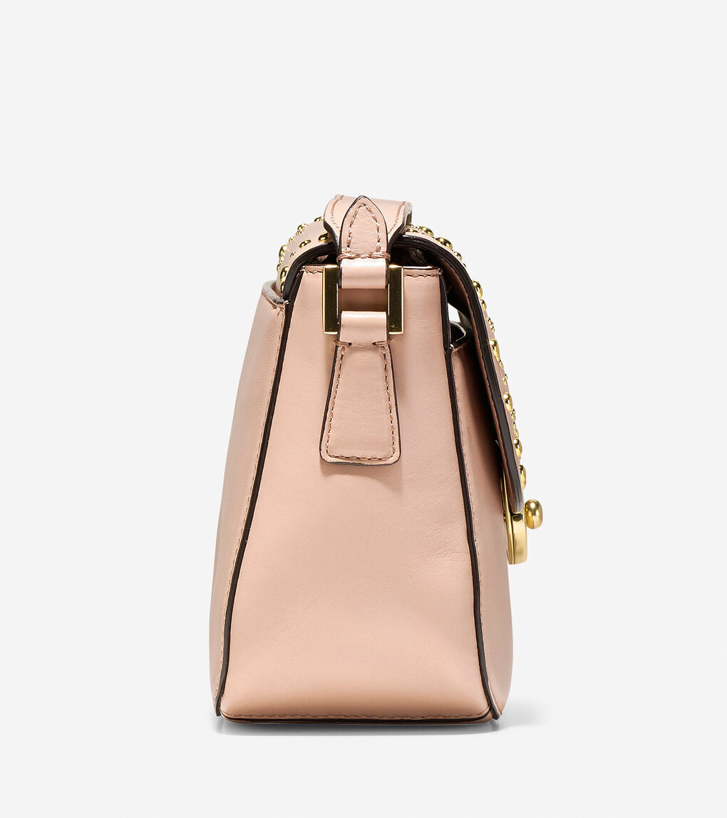 Marli Studded Mini Saddle Bag
