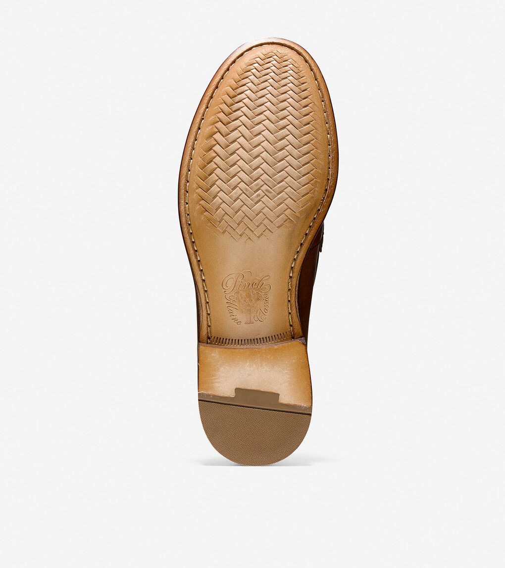 cole haan pinch tassel saddle tan