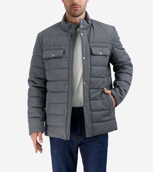 Men's Quilted Rain Jacket