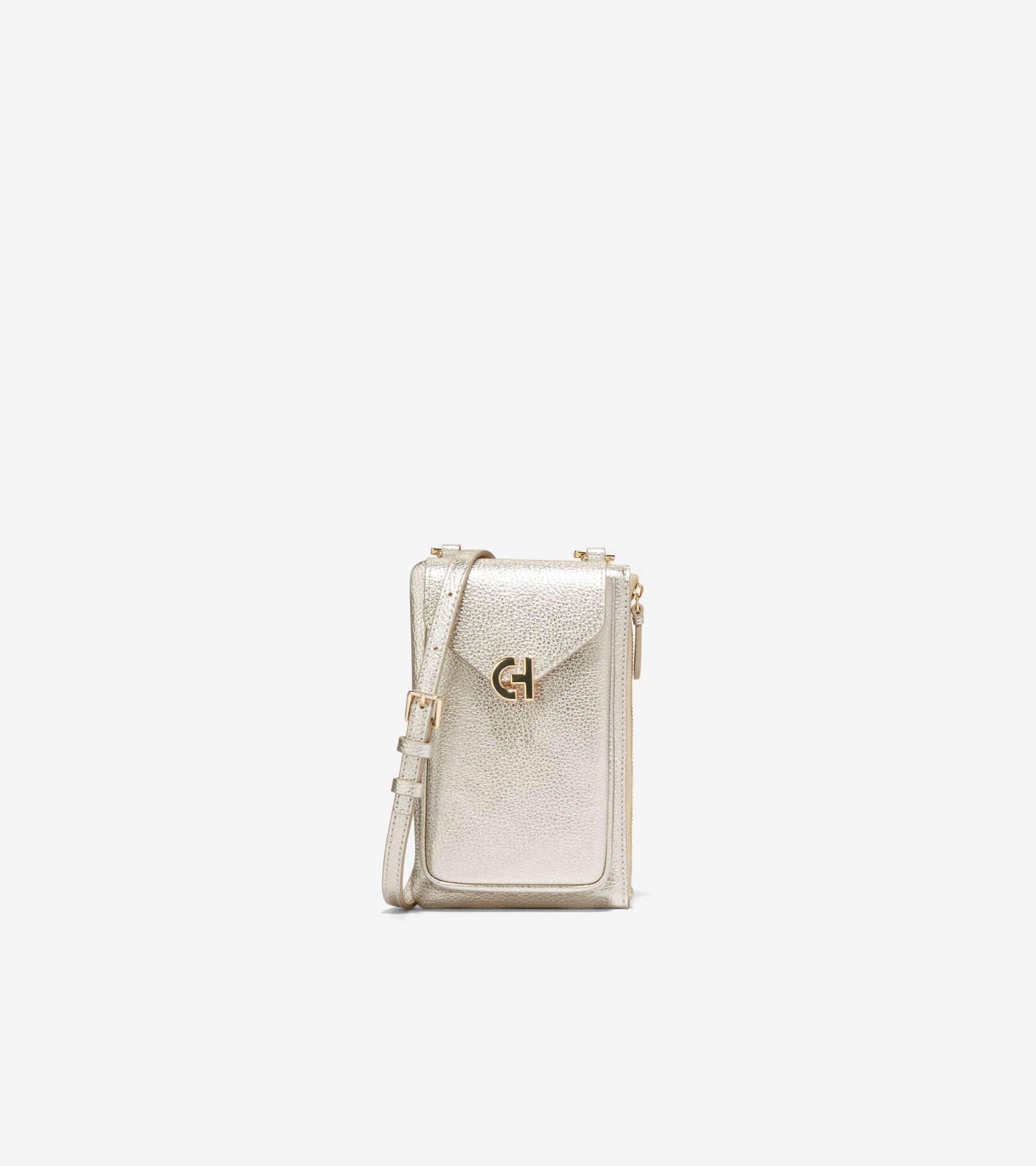 Cole Haan All In One Flap Crossbody In Gold