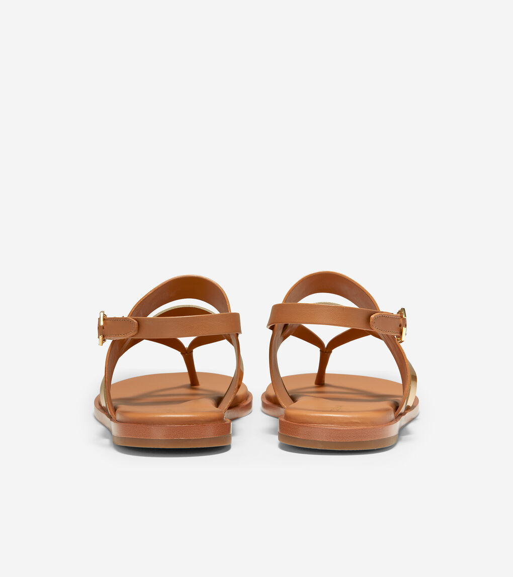 Women's Finley Grand Sandal in Pecan Leather | Cole Haan
