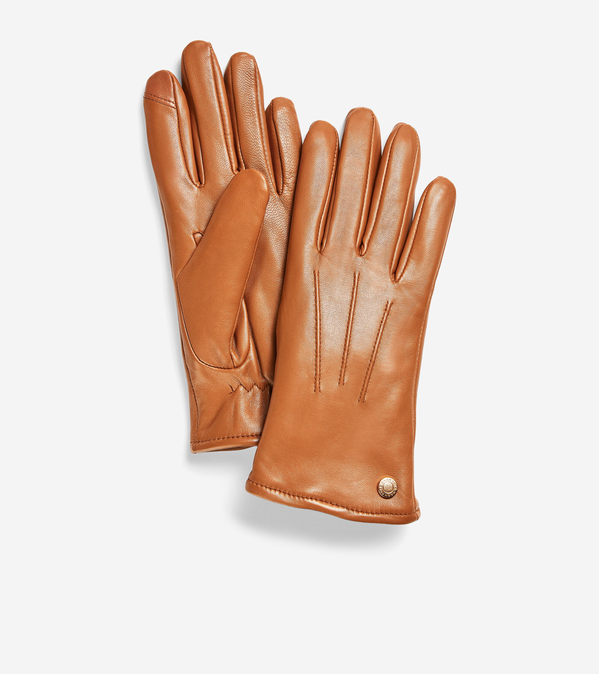 Details about   Men's Cole Haan British Tan Leather Thinsulate Touch Gloves New $125