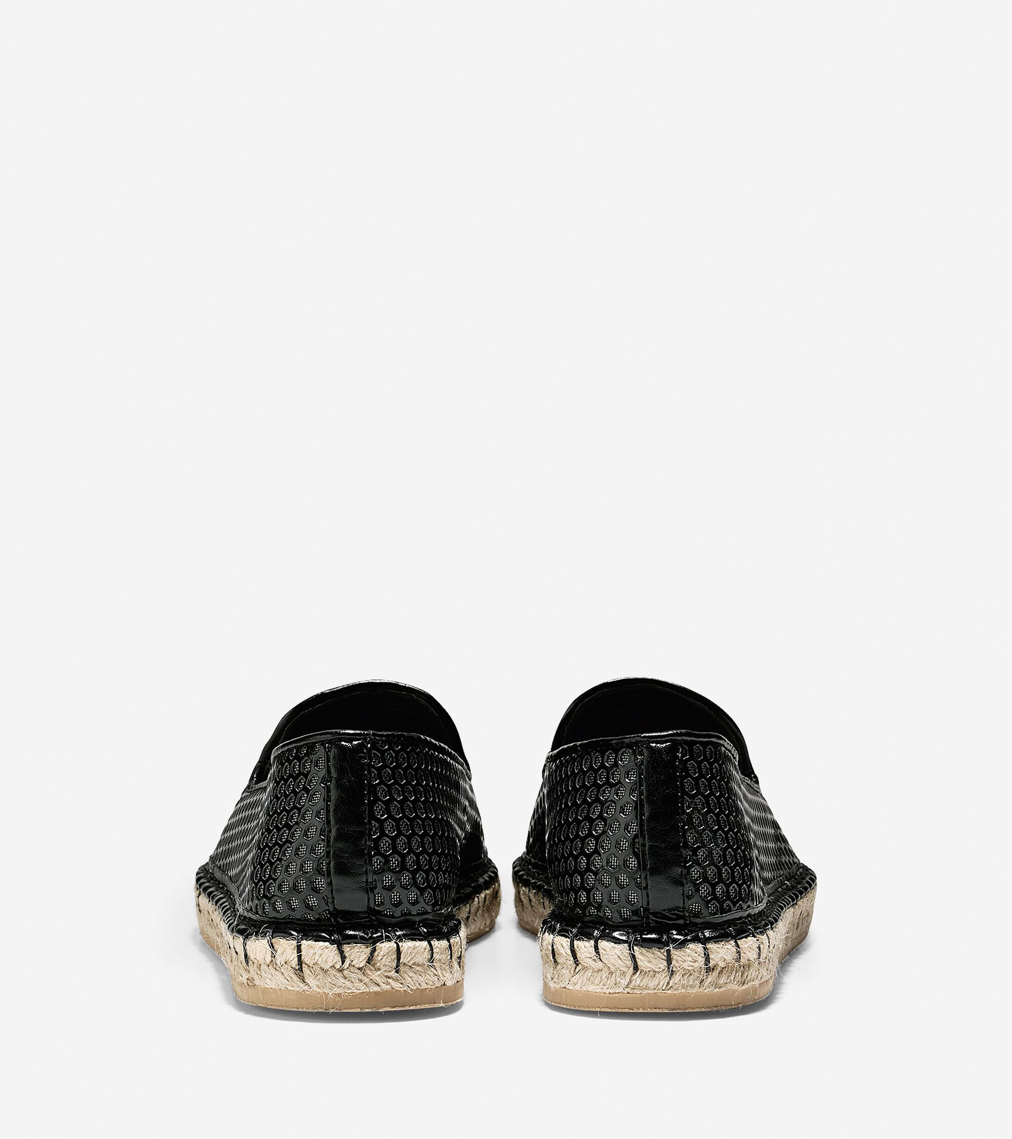 Womens Rielle Espadrilles in Black Patent Perf | Cole Haan