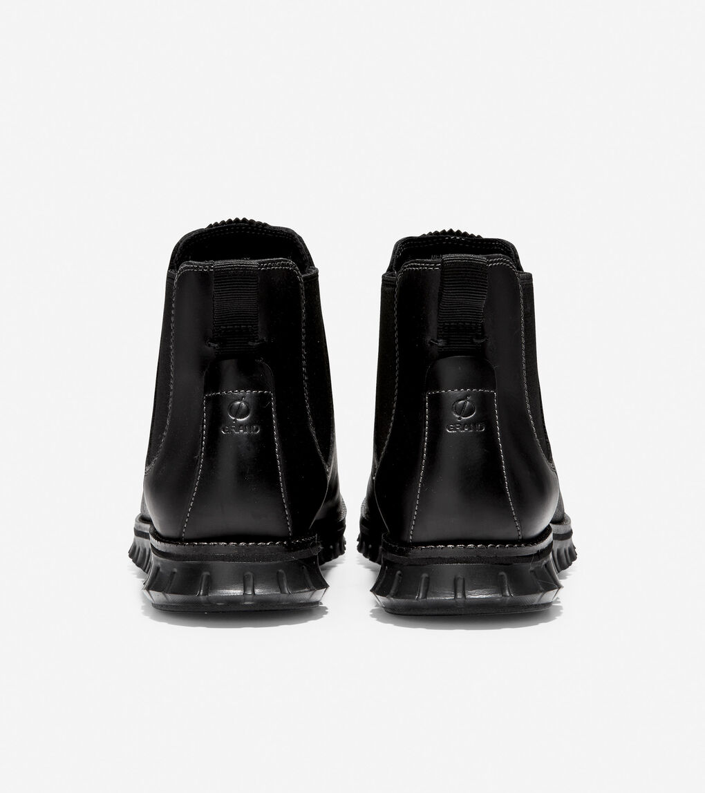 Men's ZERØGRAND Chelsea Boot in Black Leather | Cole Haan