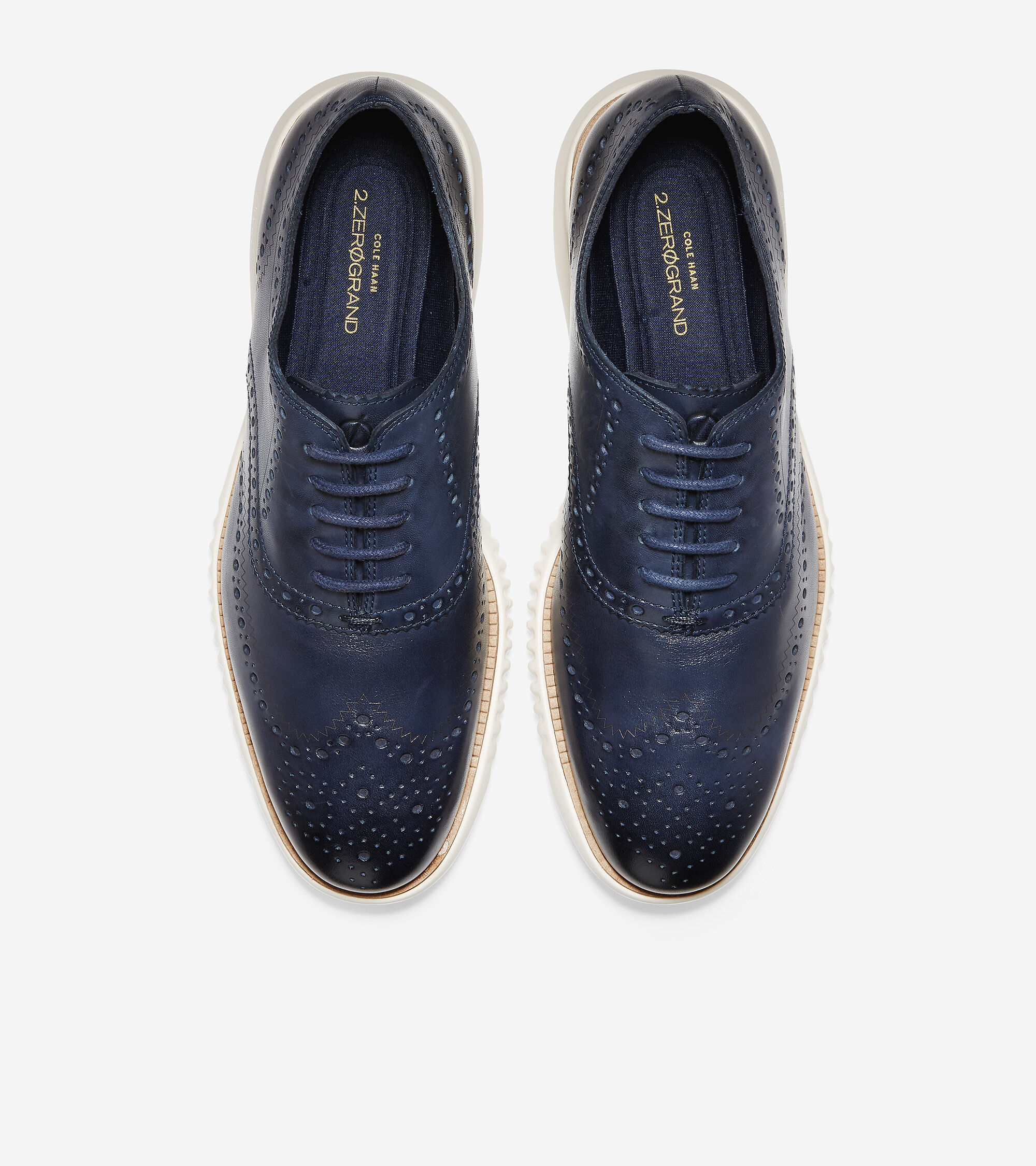 cole haan wingtip blue