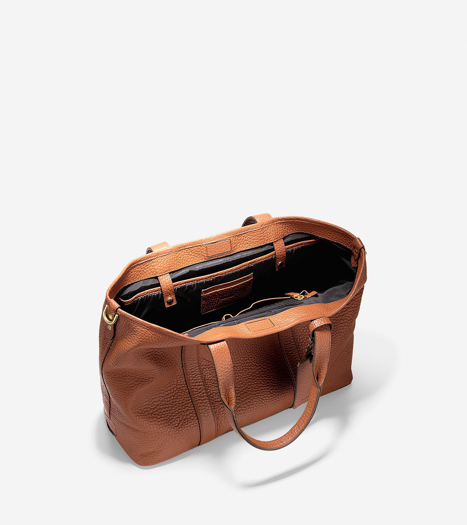 Cole haan saunders leather zip top backpack outlet