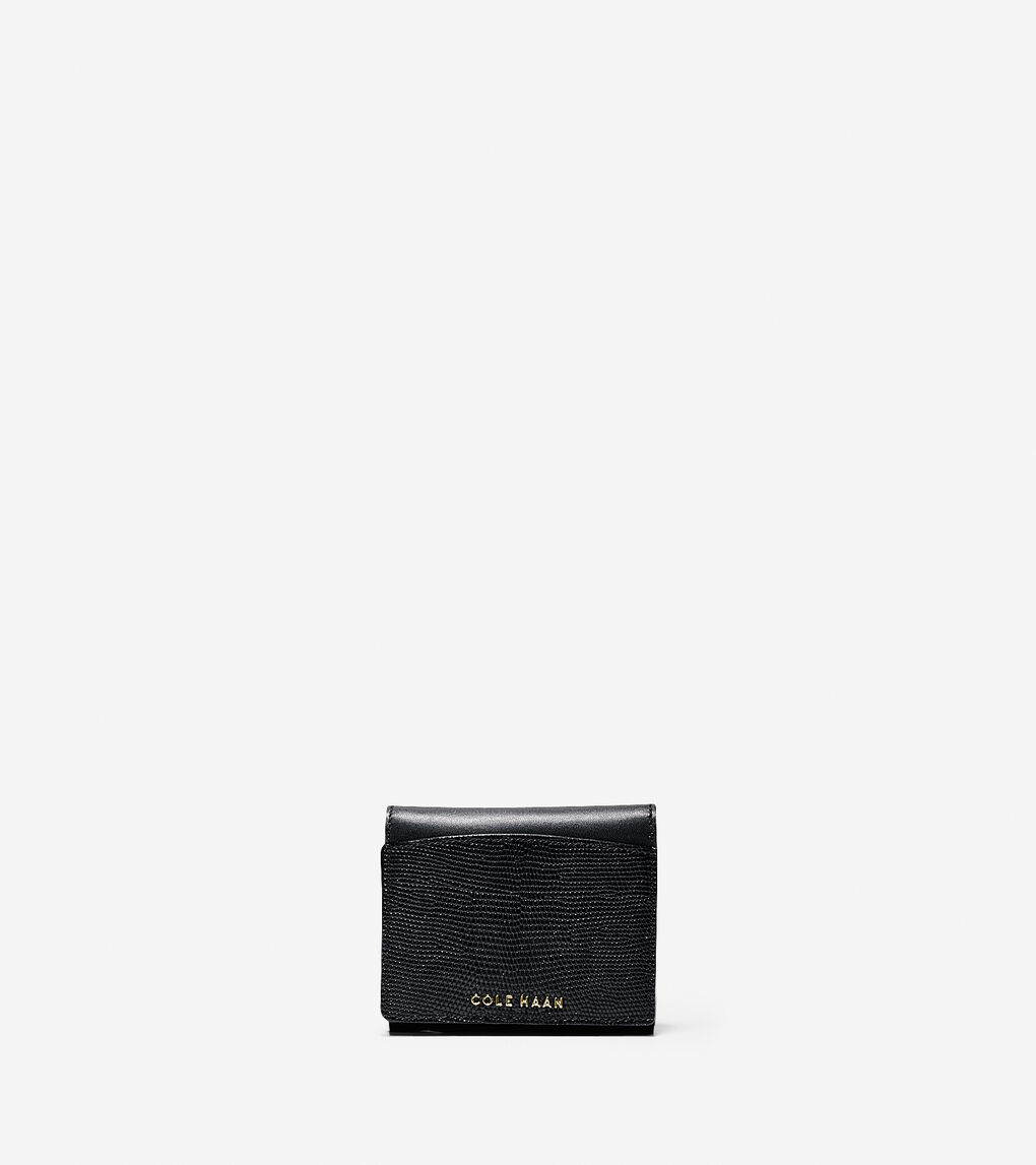 Reddington Small Flap Wallet in Black | Cole Haan