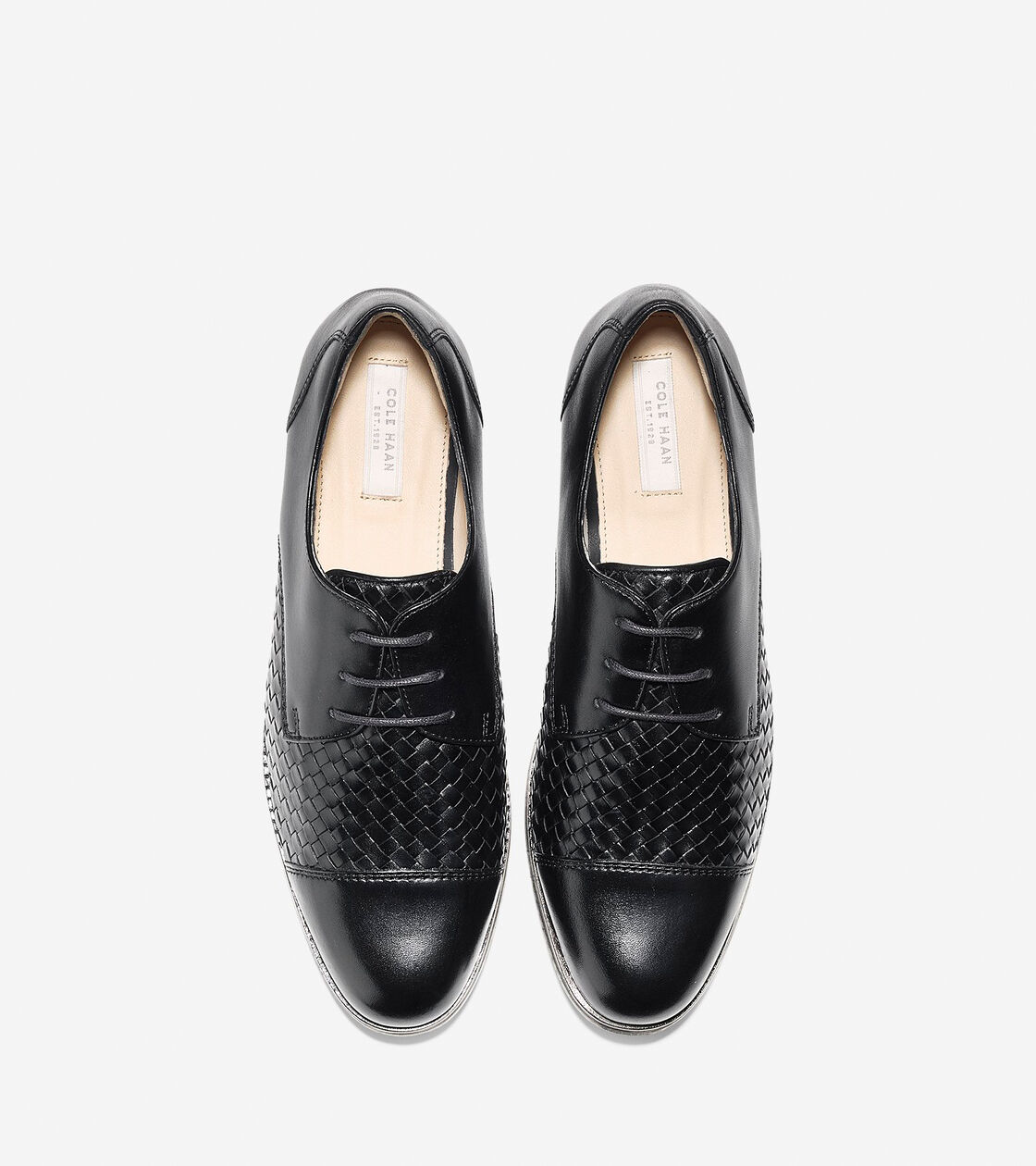 Women's Jagger Grand Weave Oxfords in Black | Cole Haan