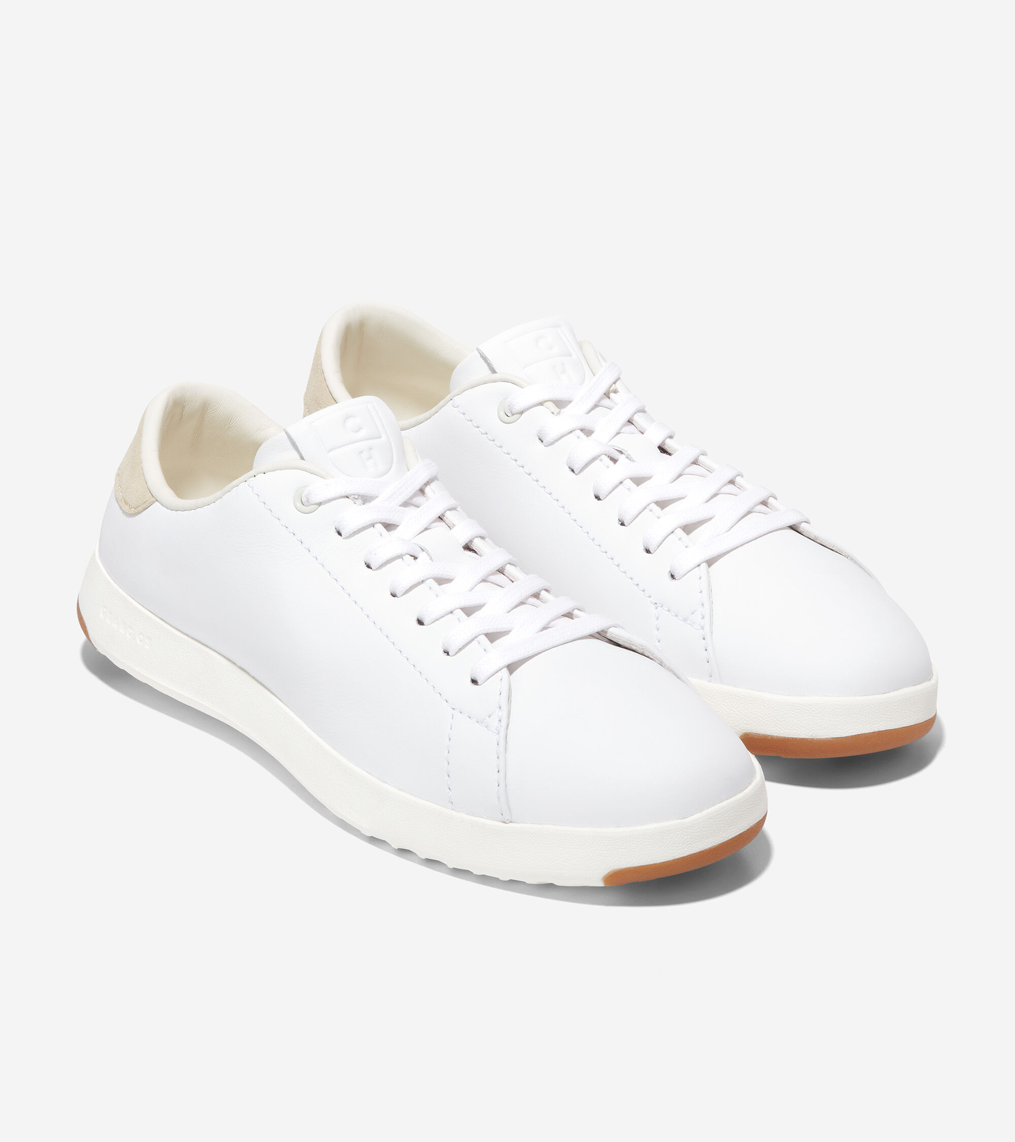 cole haan white leather sneakers