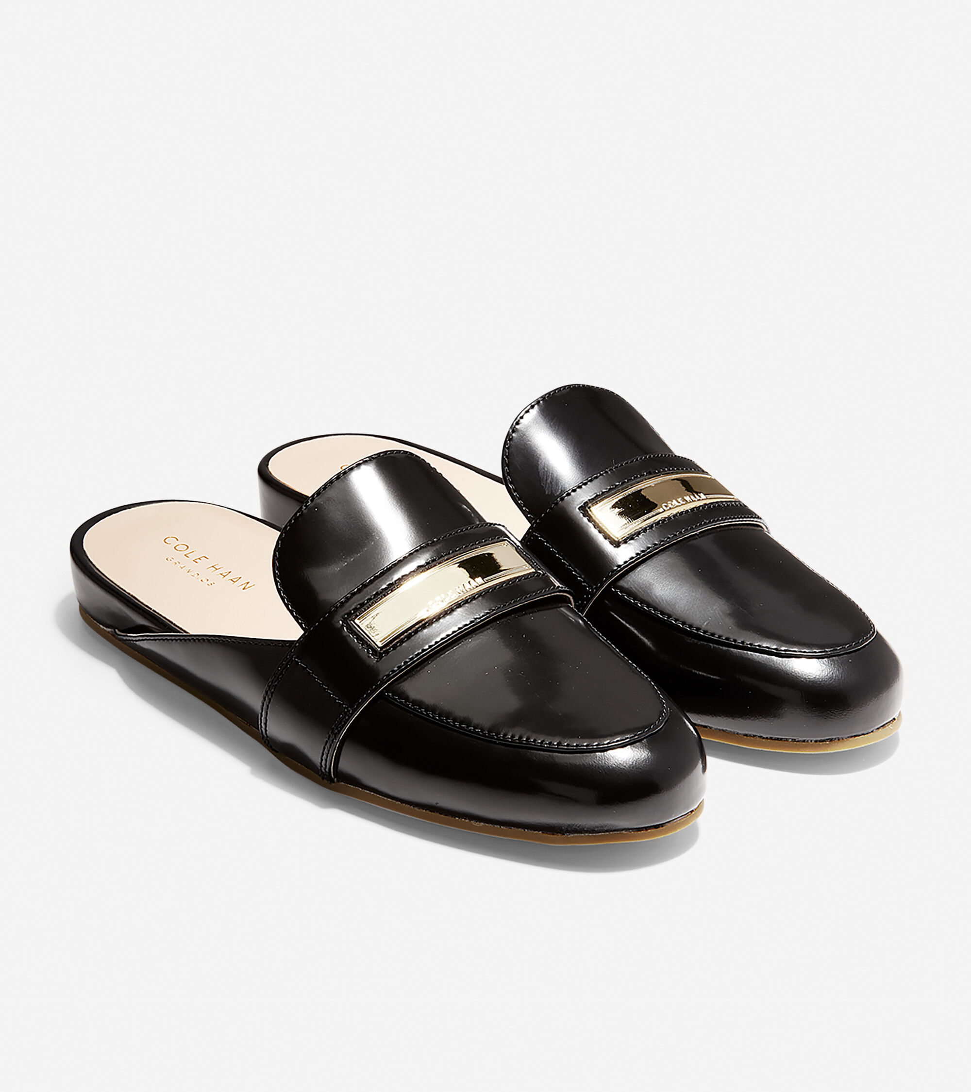 cole haan black mules