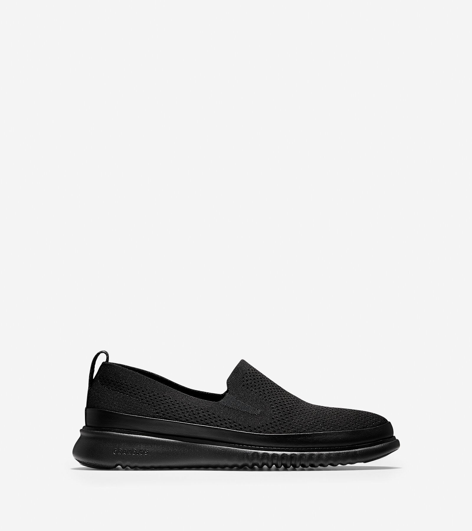 cole haan black slip on shoes