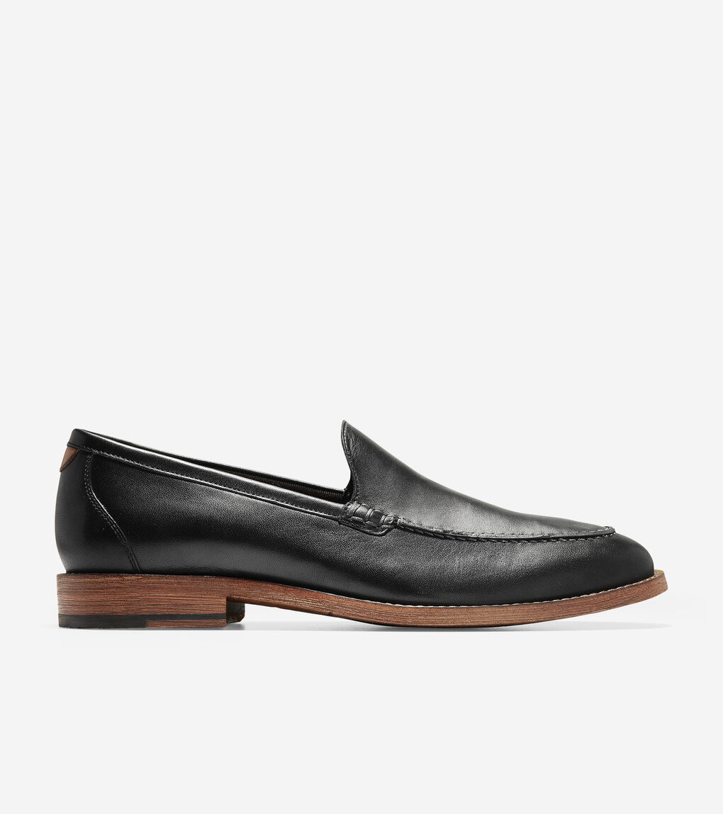 Men's Feathercraft Grand Venetian Loafer in Black | Cole Haan