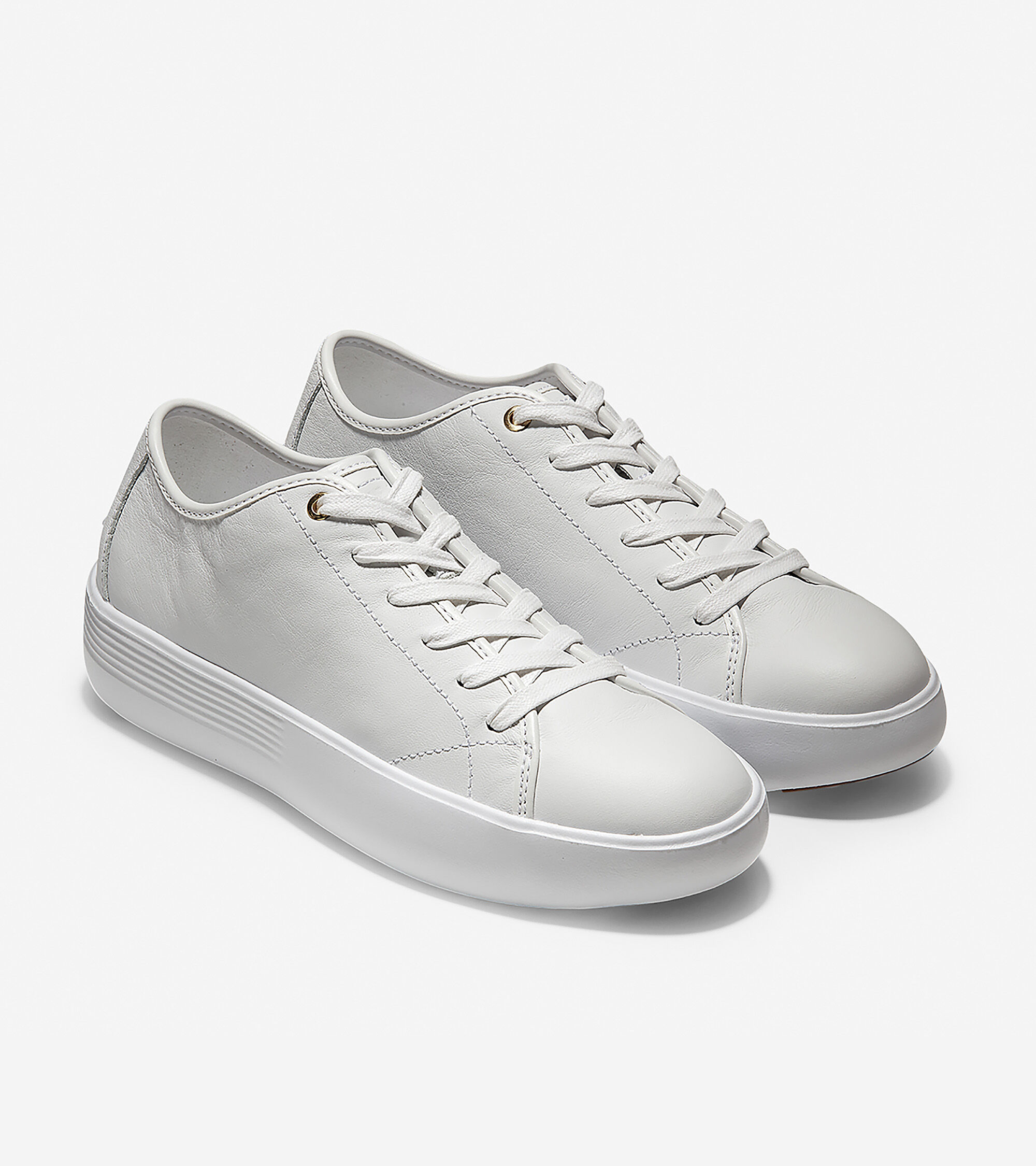 cole haan white leather sneakers womens