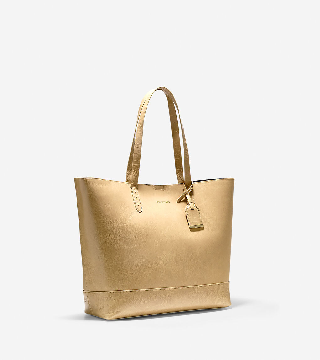 Womens Palermo Glazed Tote in Tan | Cole Haan Outlet