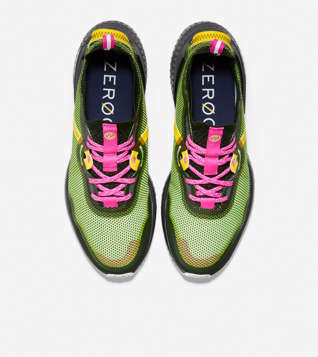 Men's ZERØGRAND Overtake Running Shoe in Lightning-Pink Glow-Black ...