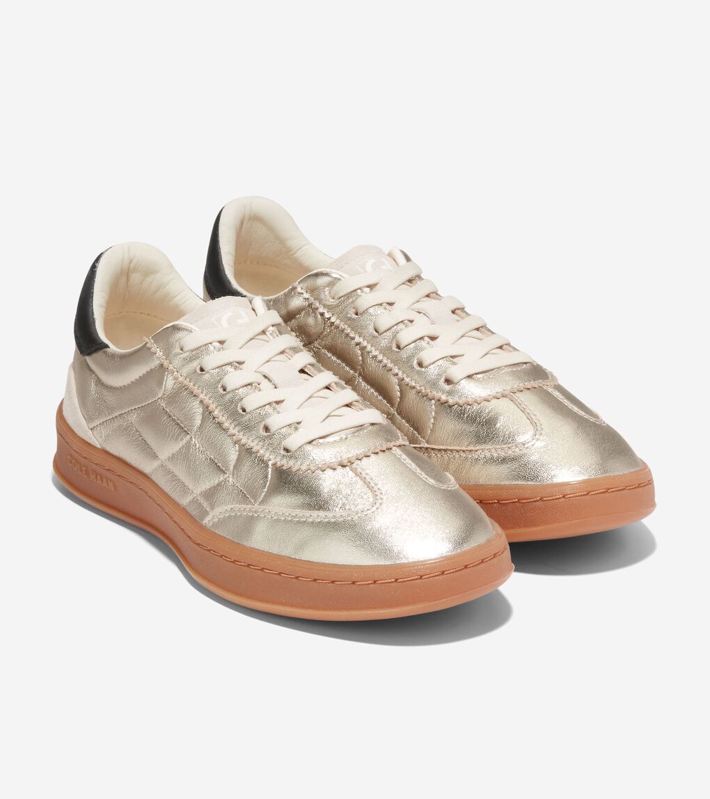 Women #39 s GrandPrø Breakaway Sneakers in Gold Cole Haan