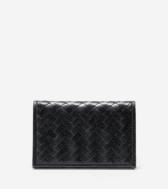 Mens Chamberlain Credit Card Fold Wallet in Black | Cole Haan