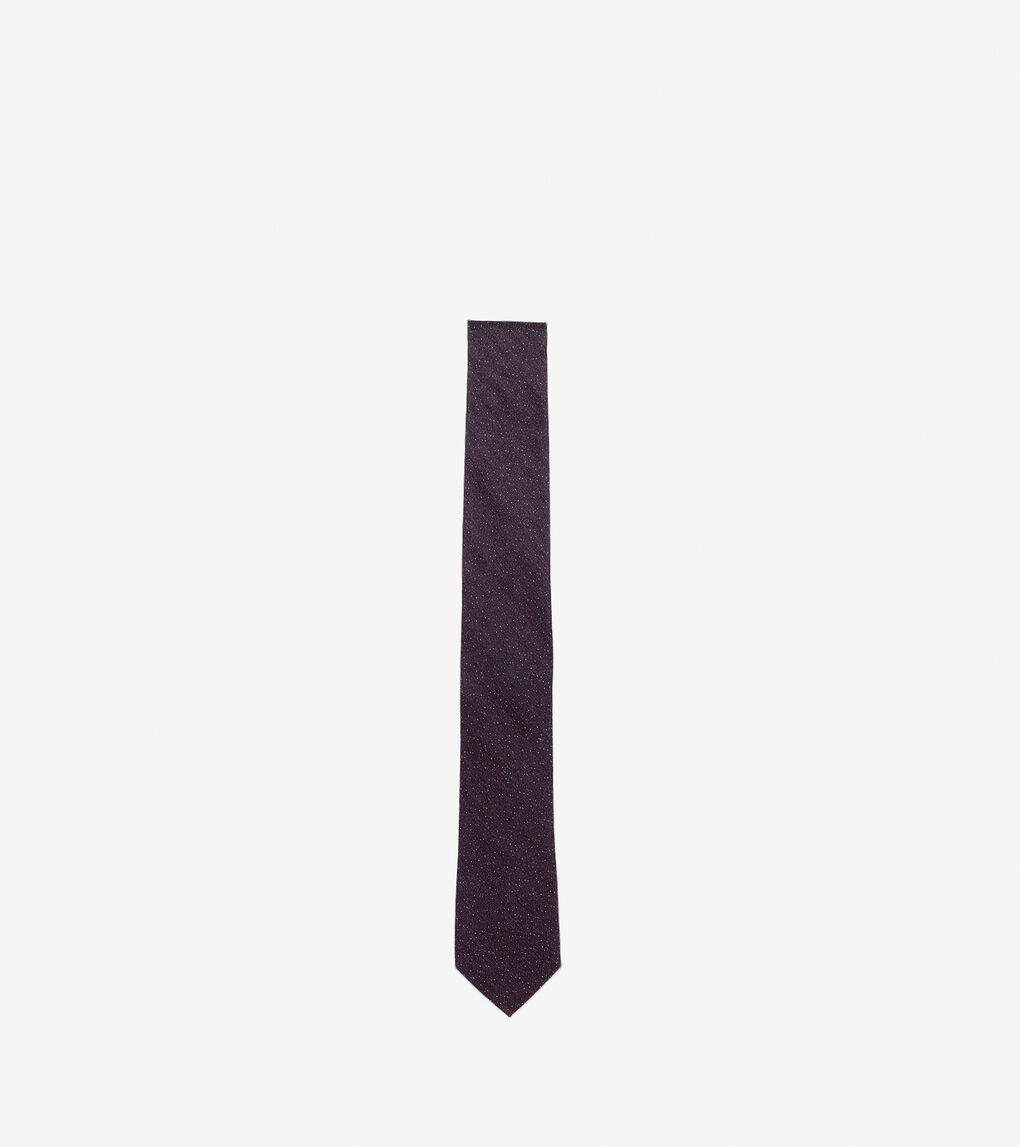 Irving Solid Donegal Tie in Dark Red | Cole Haan
