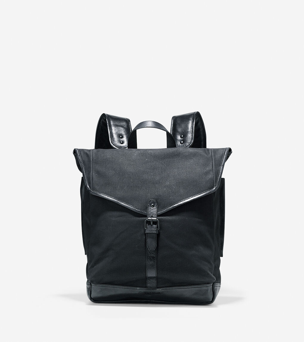 Marshall Backpack in Black-Black : Mens Bags | Cole Haan