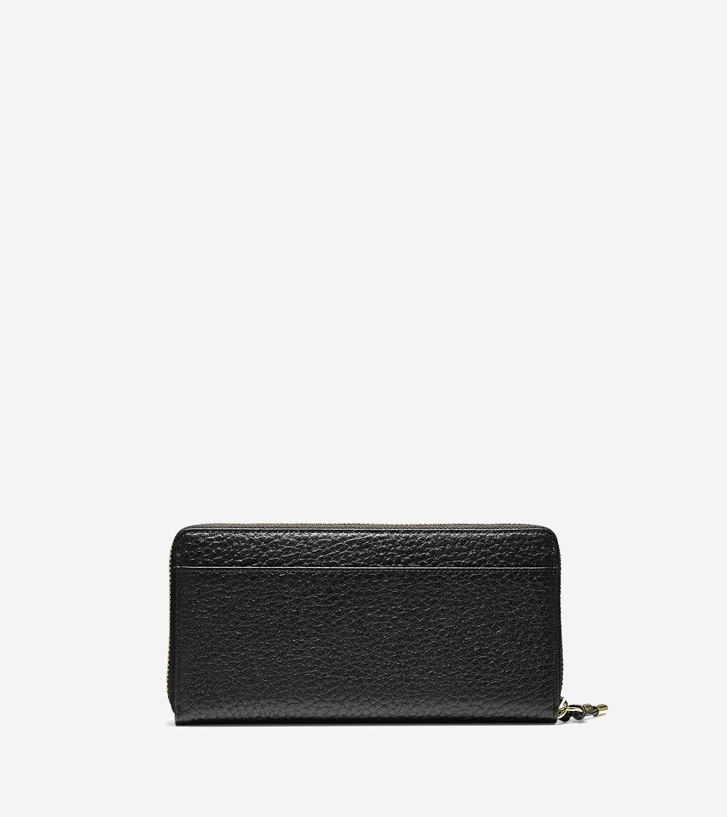 Adeline Continental Zip Wallet in Black | Cole Haan